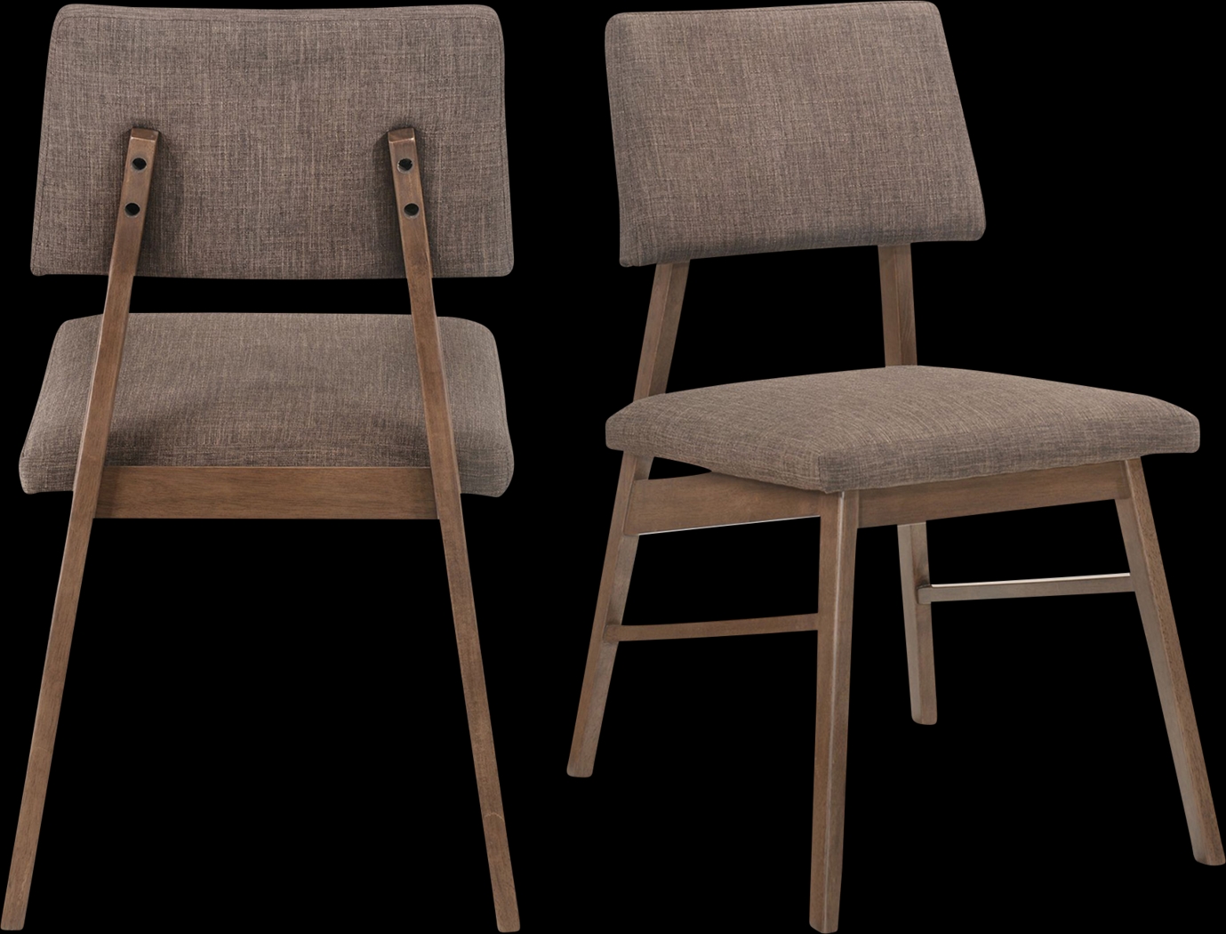 Monteith Brown Side Chair, Set of 2 - Thumbnail - Image 1