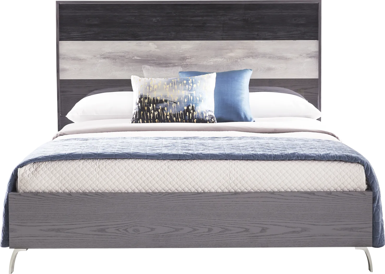 Montella Manor Gray 5 Pc King Panel Bedroom - Thumbnail - Image 2