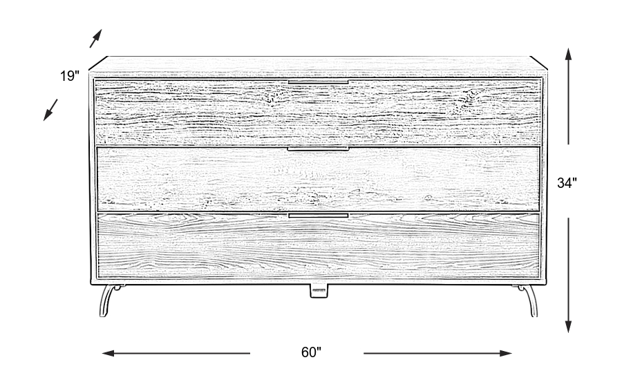 Dimension Image. Please refer to the Dimension Tab on this page for dimension details.