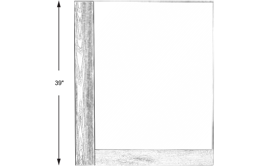 Dimension Image. Please refer to the Dimension Tab on this page for dimension details.