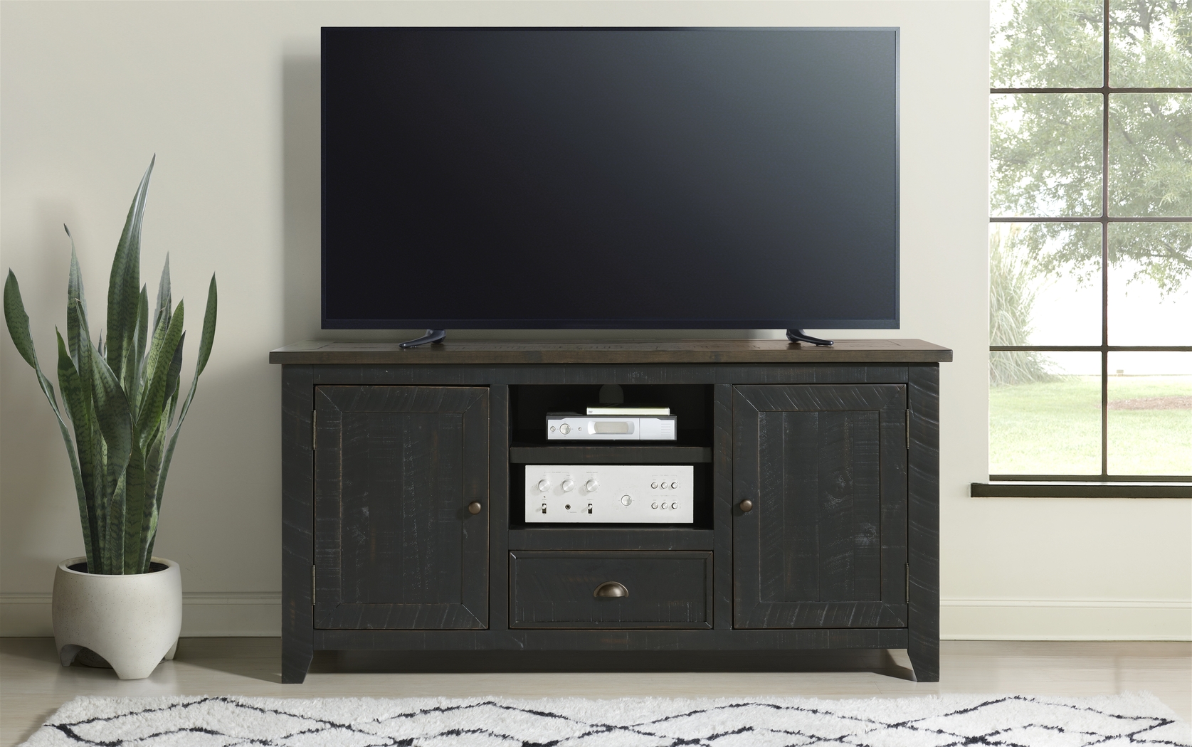 Monterey Way Black 60 in. Console - Thumbnail - Image 9