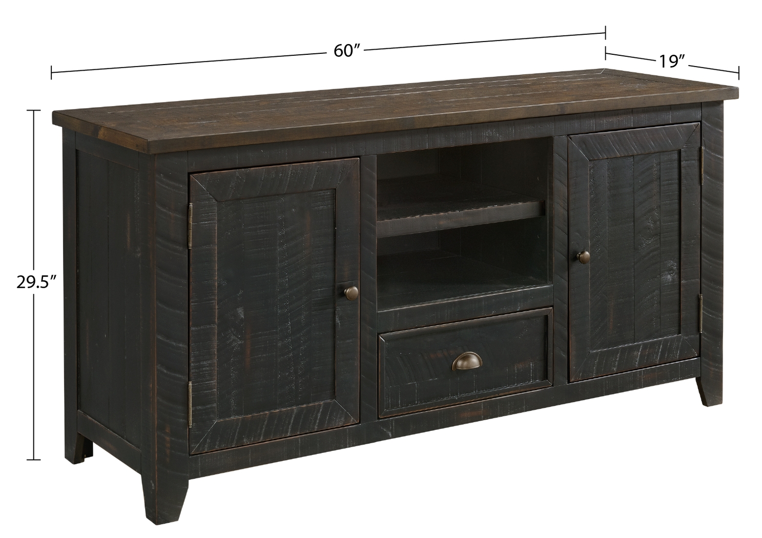 Monterey Way Black 60 in. Console - Thumbnail - Image 10