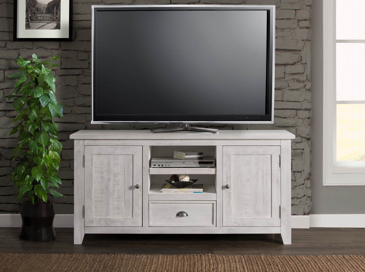 Monterey Way White 60 in. Console - Thumbnail - Image 5