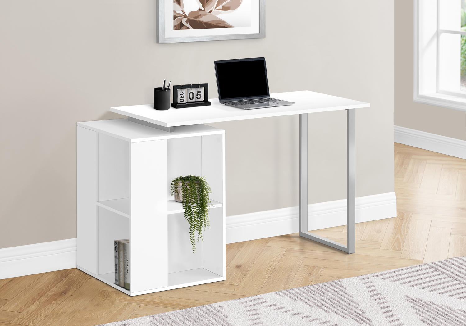 Monteron White Desk - Thumbnail - Image 2