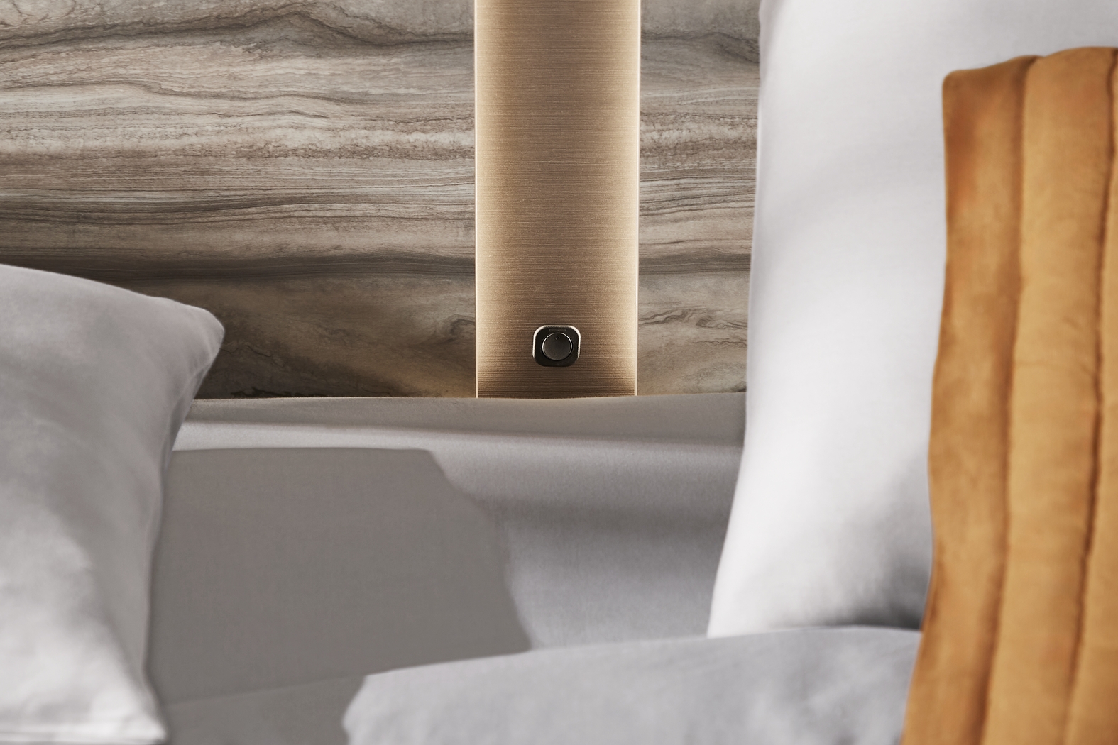 Monterosso Tan 8 Pc Queen Panel Bedroom with Electric Fireplace - Thumbnail - Image 6