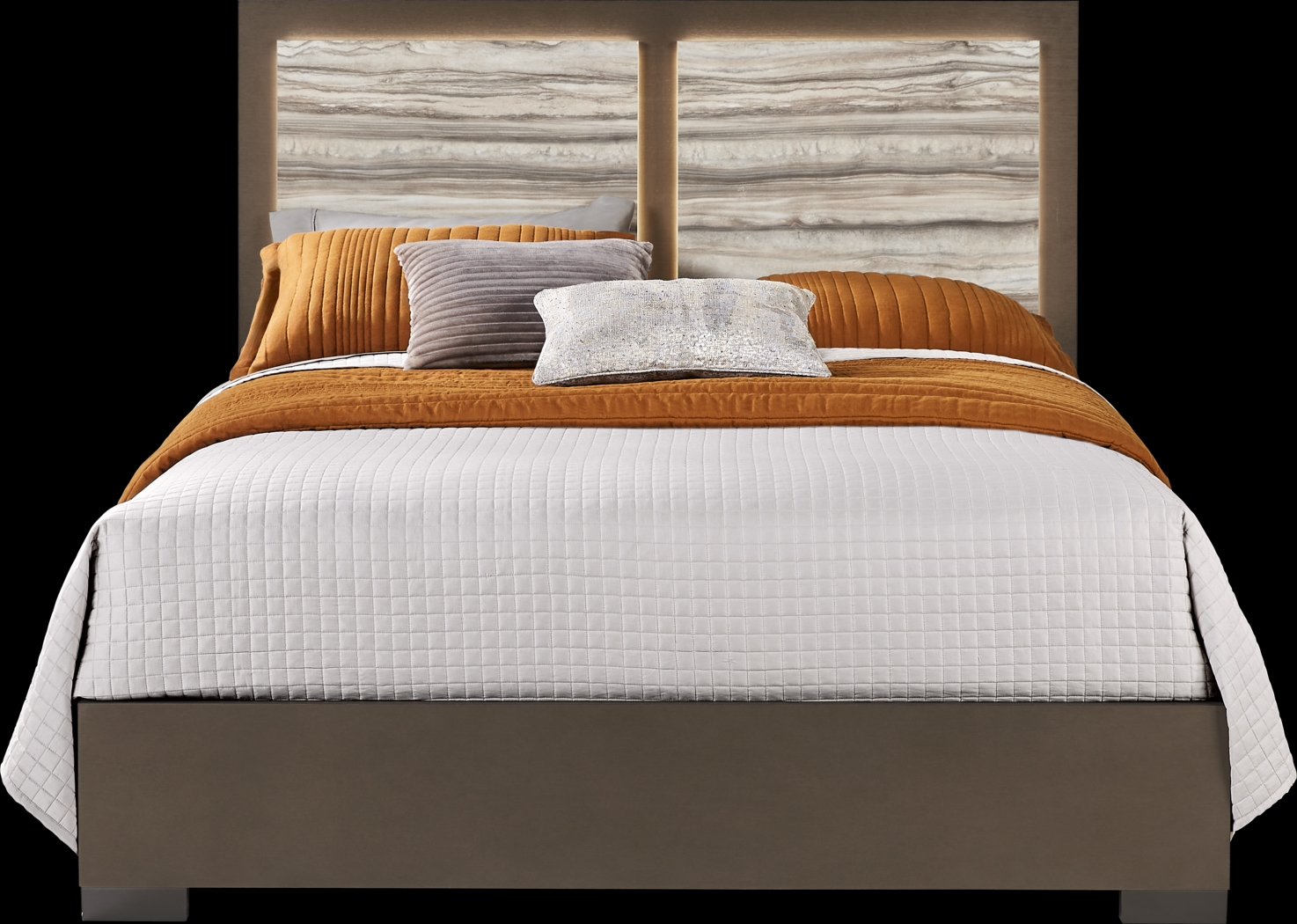 Monterosso Tan 3 Pc Queen Panel Bed - Thumbnail - Image 1