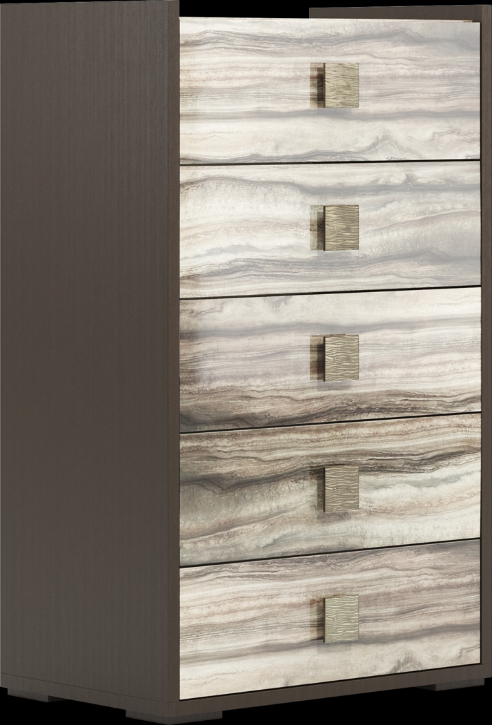 Small Spaces Monterosso Tan 5 Pc King Panel Bedroom - Thumbnail - Image 8