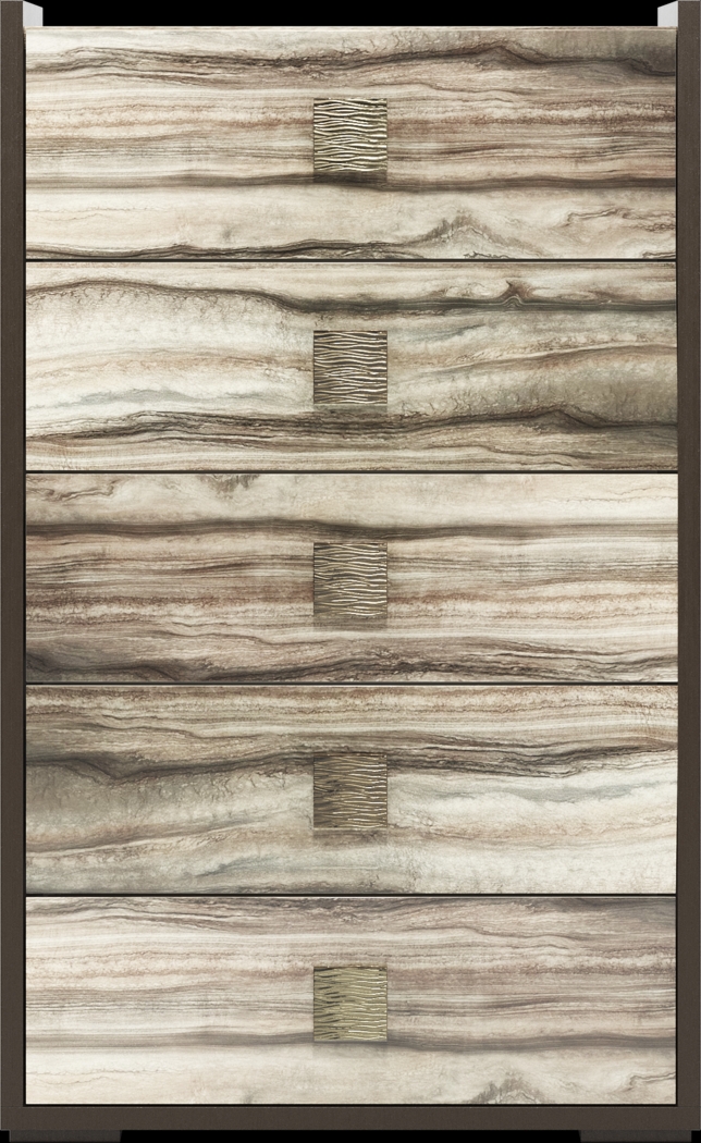 Small Spaces Monterosso Tan 5 Pc King Panel Bedroom - Thumbnail - Image 7