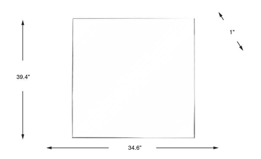 Dimension Image. Please refer to the Dimension Tab on this page for dimension details.