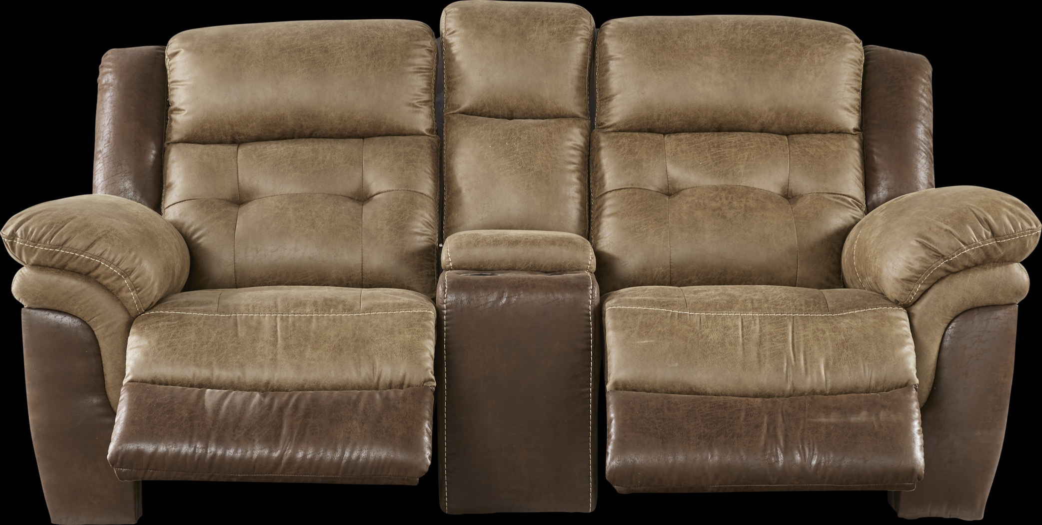 Montiglio Brown Power Reclining Console Loveseat - Thumbnail - Image 3