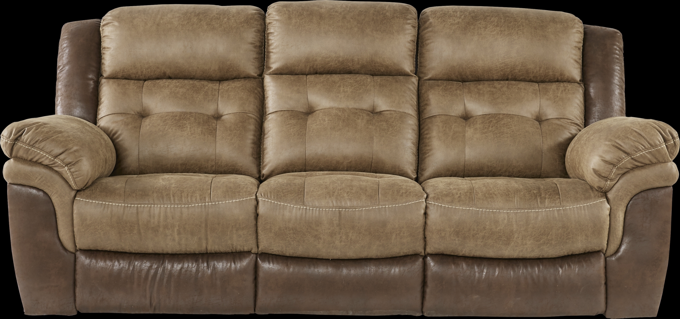 Montiglio Brown Reclining Sofa - Thumbnail - Image 1