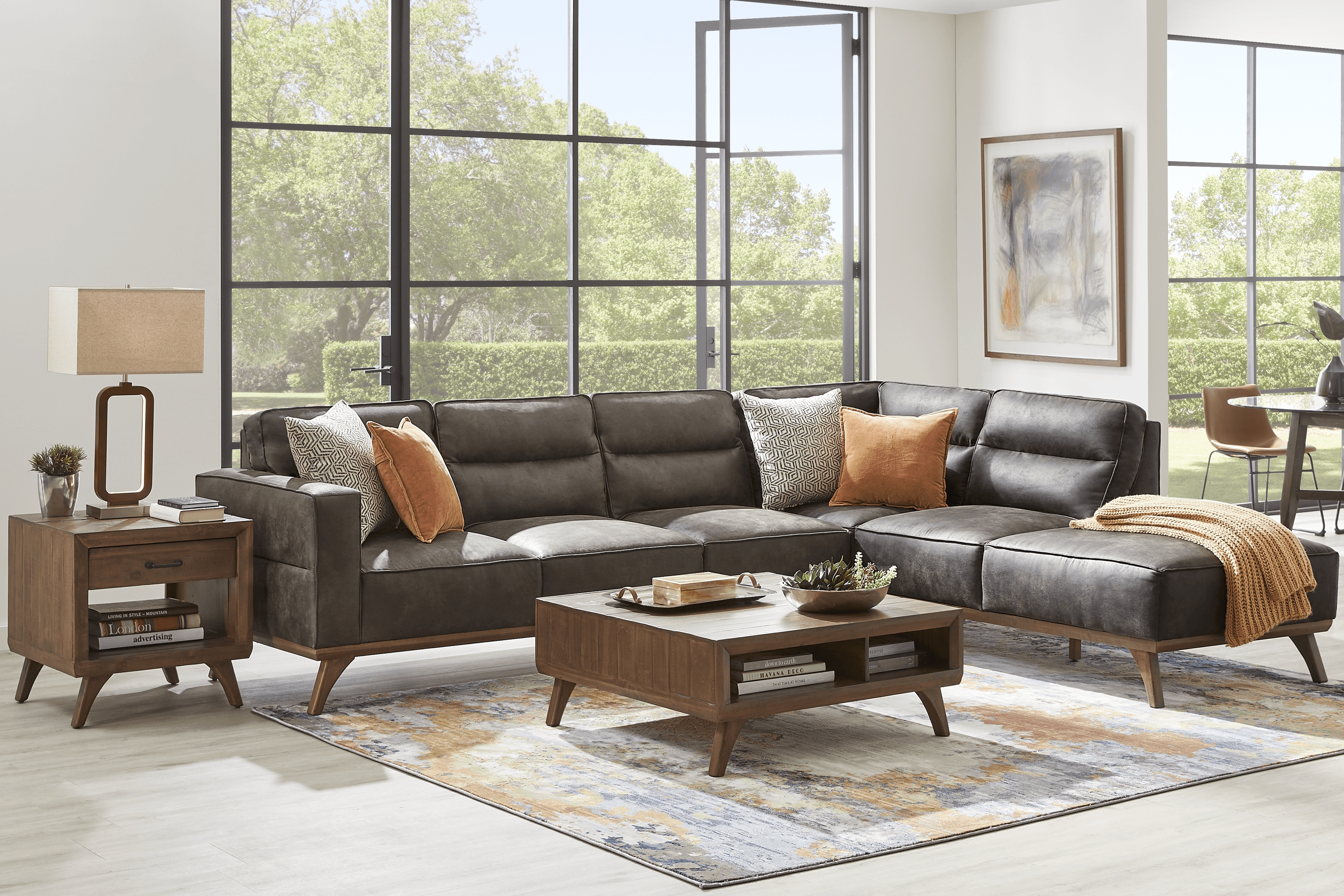 Montinello Brown 2 Pc Sectional - Thumbnail - Image 2