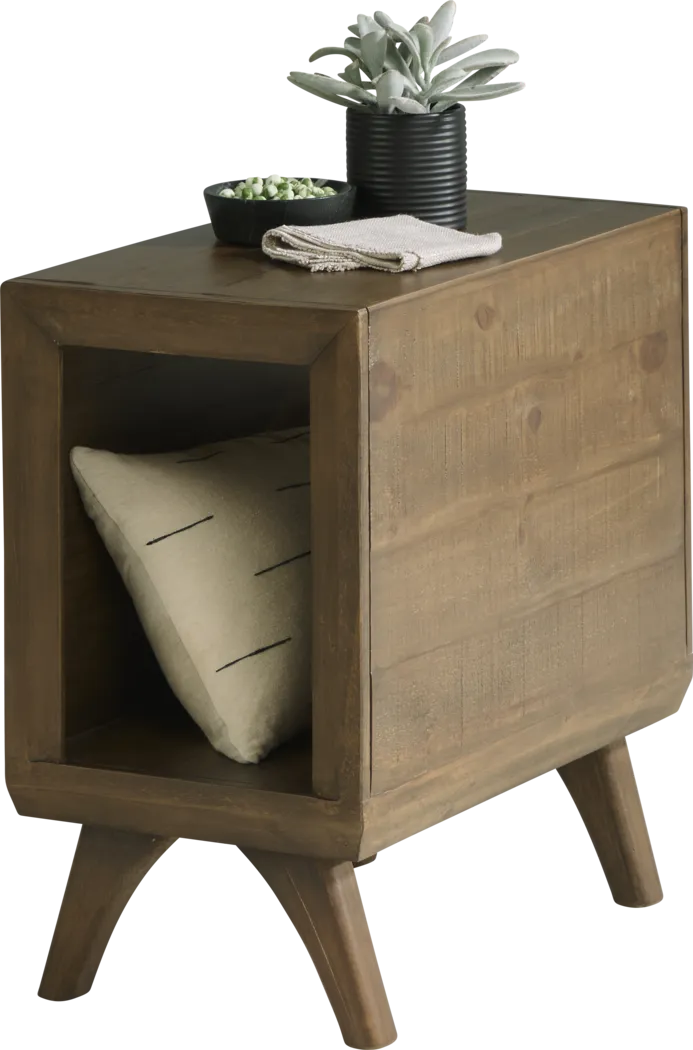 Montinello Brown Chairside Table - Thumbnail - Image 2