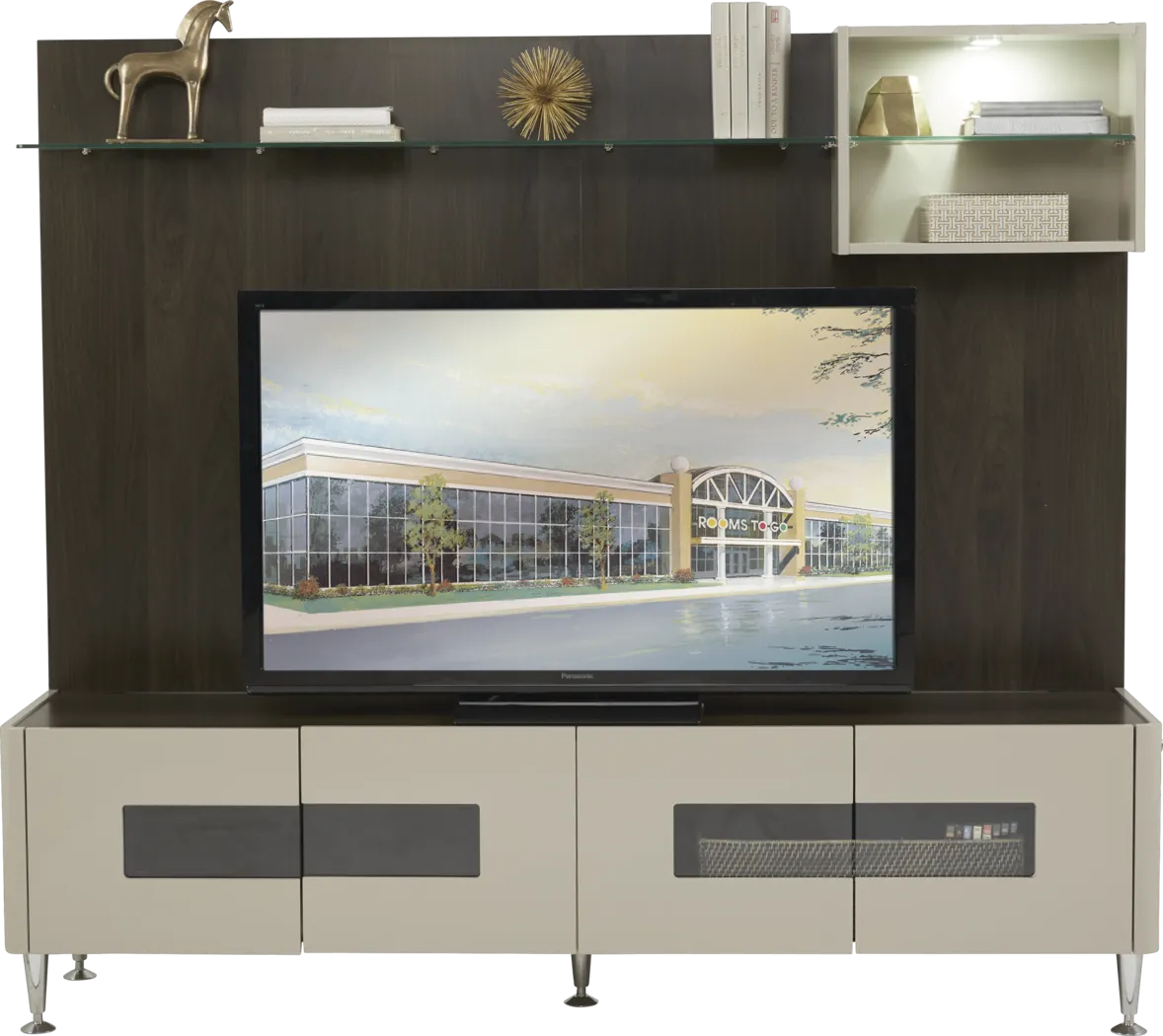 Montpelle Gray 4 Pc Wall Unit - Thumbnail - Image 1