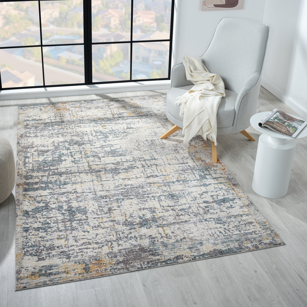 Montport Gray/Brown 7'9 x 9'9 Rug - Thumbnail - Image 2