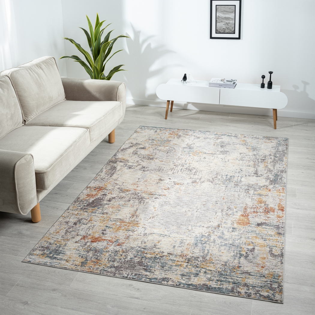 Montport Gray/Brown 7'9 x 9'9 Rug - Thumbnail - Image 3