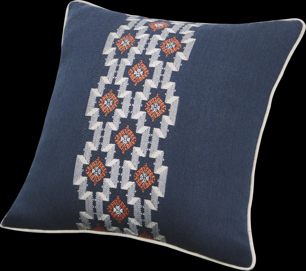 Montrose Rose Indigo Indoor/Outdoor Accent Pillow, Set of Two - Thumbnail - Image 2