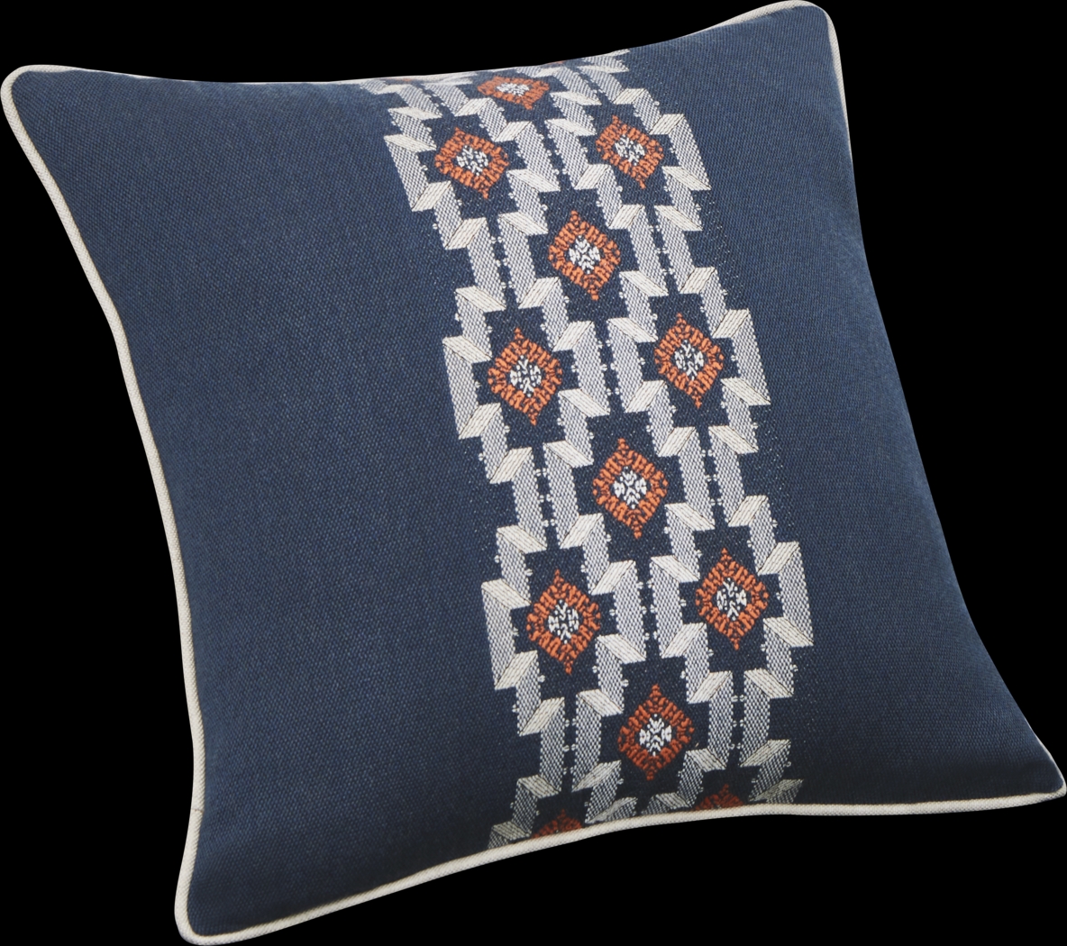 Montrose Rose Indigo Indoor/Outdoor Accent Pillow, Set of Two - Thumbnail - Image 3