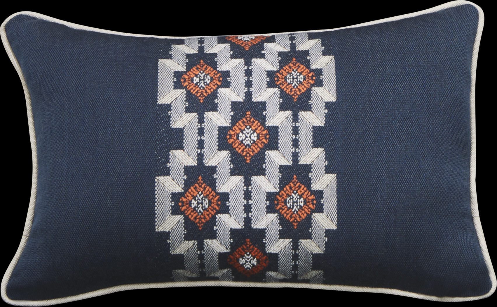 Montrose Rose Indigo Indoor/Outdoor Accent Pillow - Thumbnail - Image 1