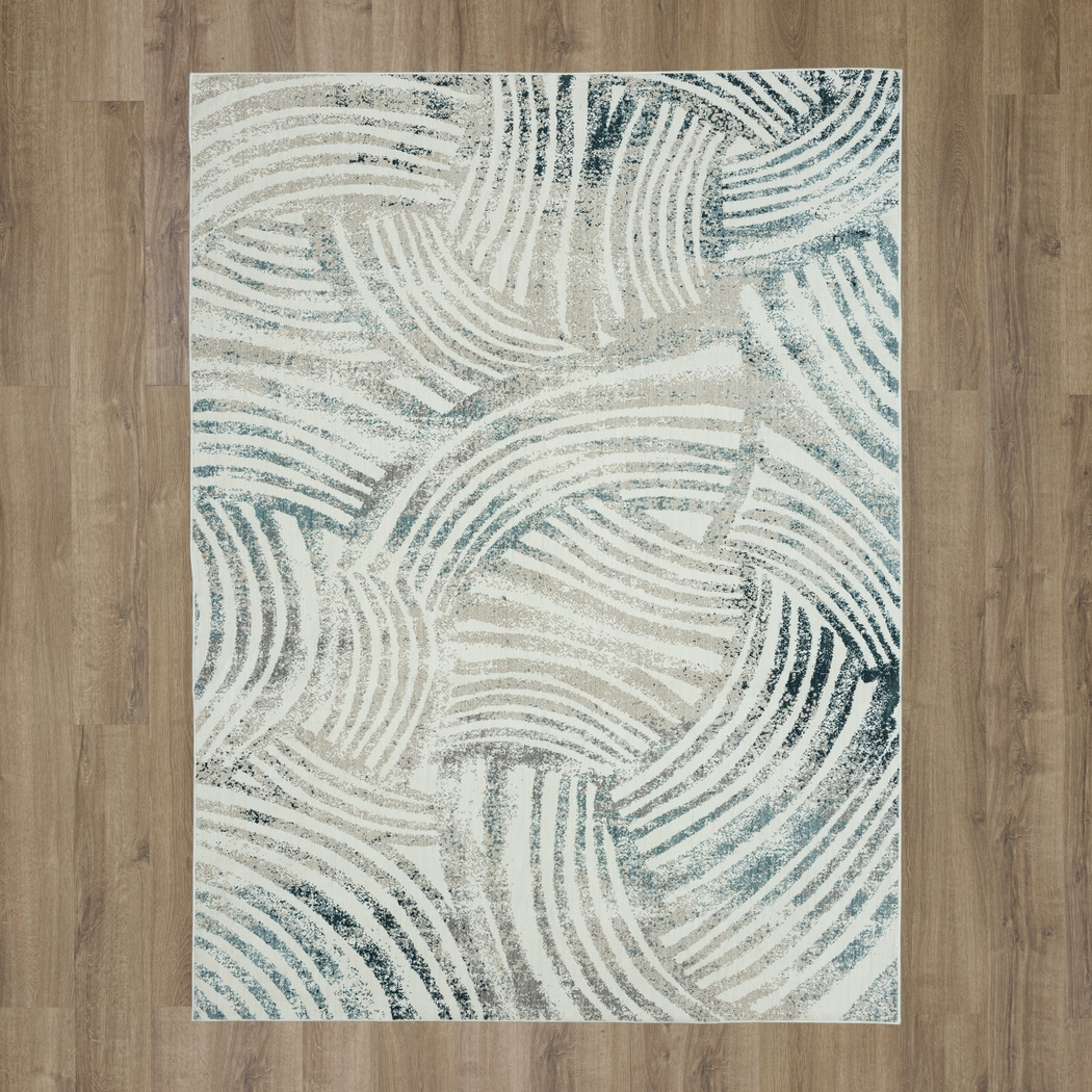 Stacy Garcia Montry Blue 5'3 x 7'10 Rug - Thumbnail - Image 4