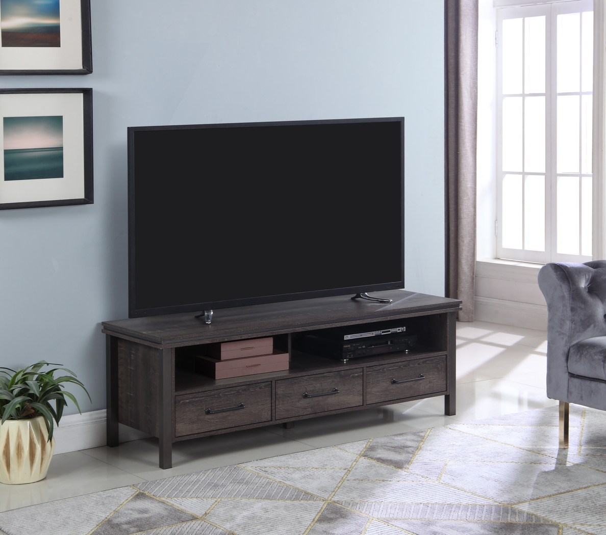 Montview Brown 62 In. Console - Thumbnail - Image 4