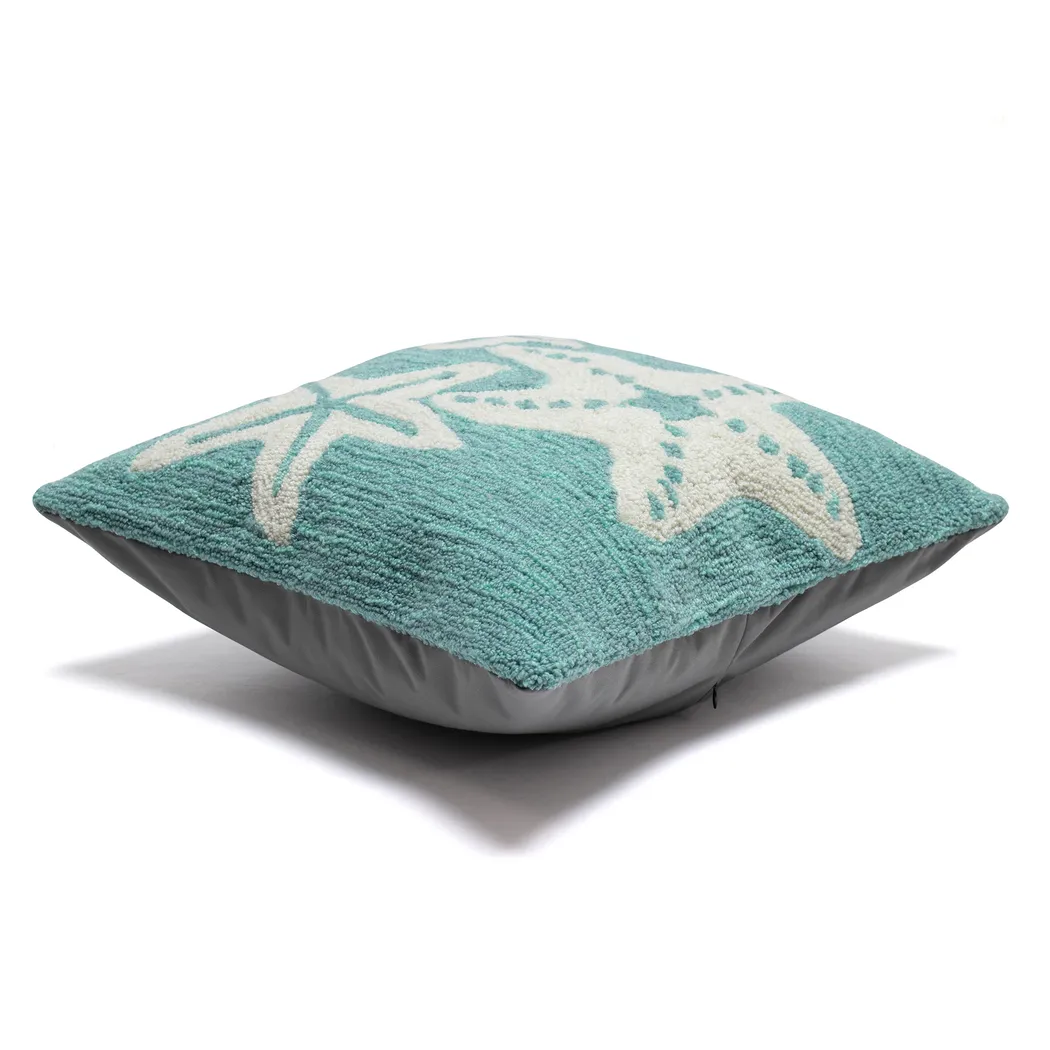 Moon Sands Aqua Indoor/Outdoor Accent Pillow - Thumbnail - Image 3