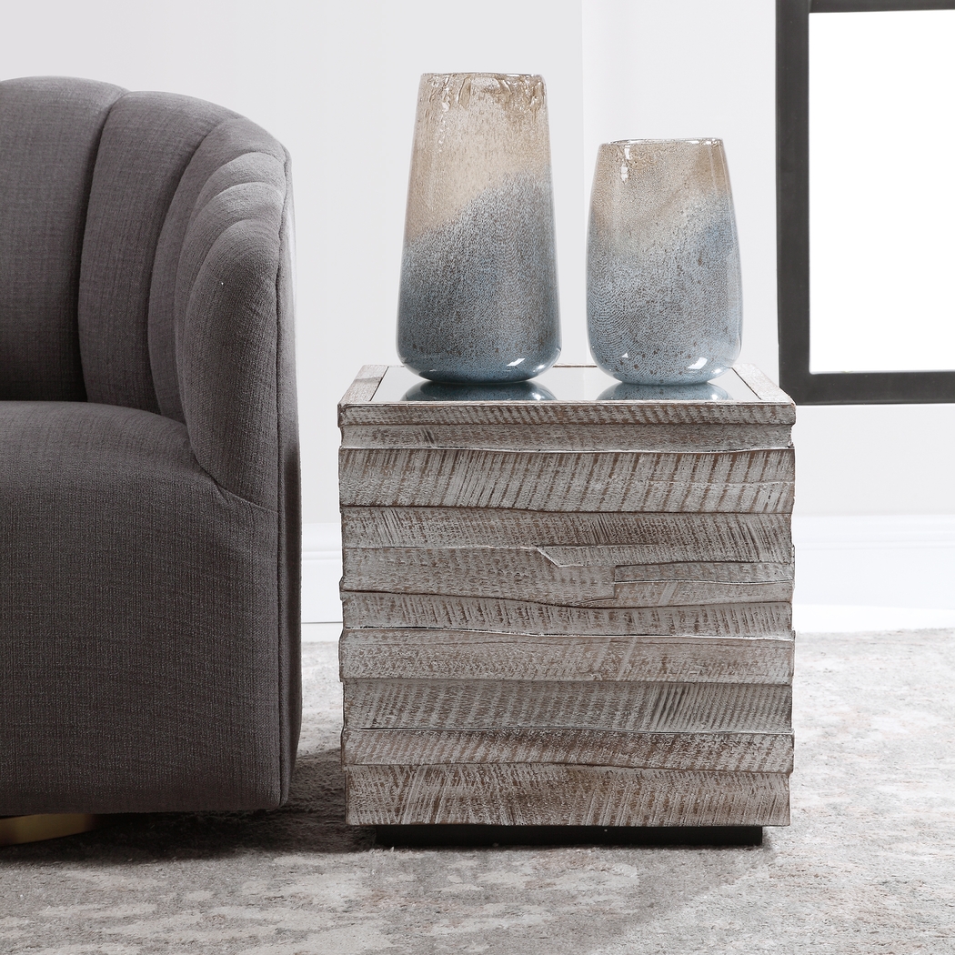 Moonflower Gray Accent Table - Thumbnail - Image 5