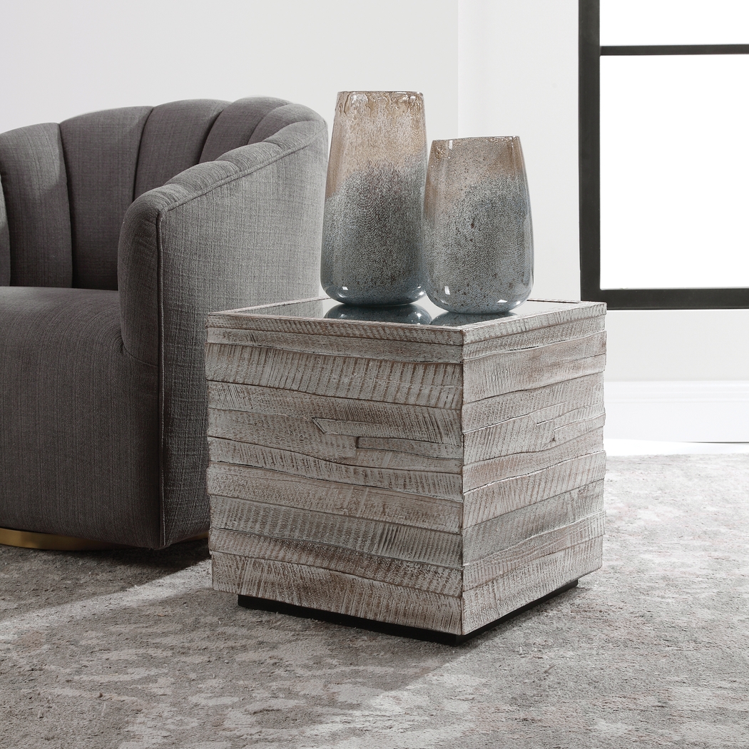 Moonflower Gray Accent Table - Thumbnail - Image 6