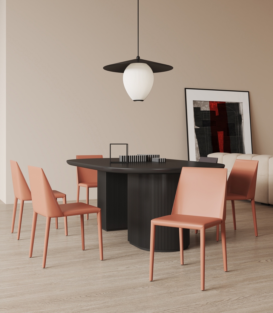 Moontime Brown Side Chair, Set of 2 - Thumbnail - Image 2