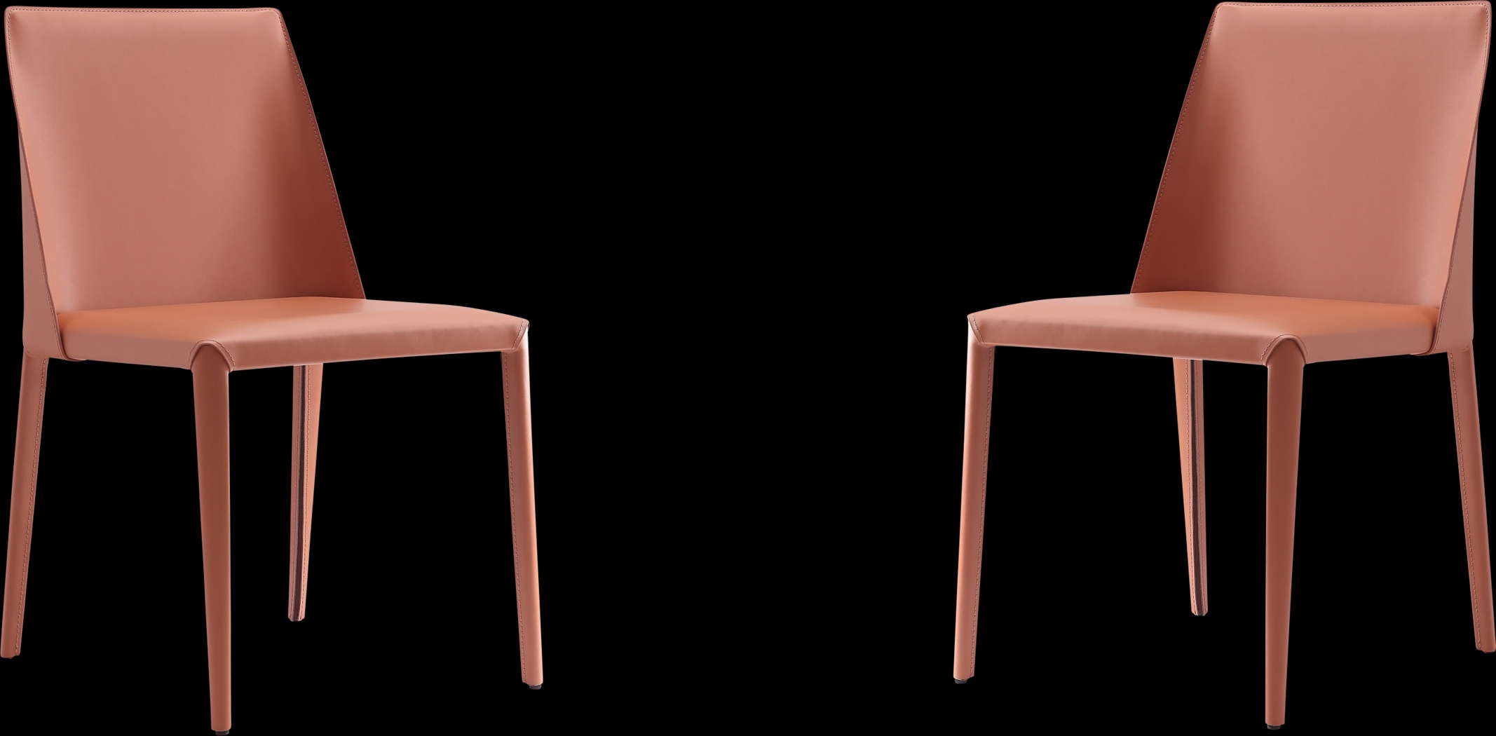 Moontime Brown Side Chair, Set of 2 - Thumbnail - Image 1