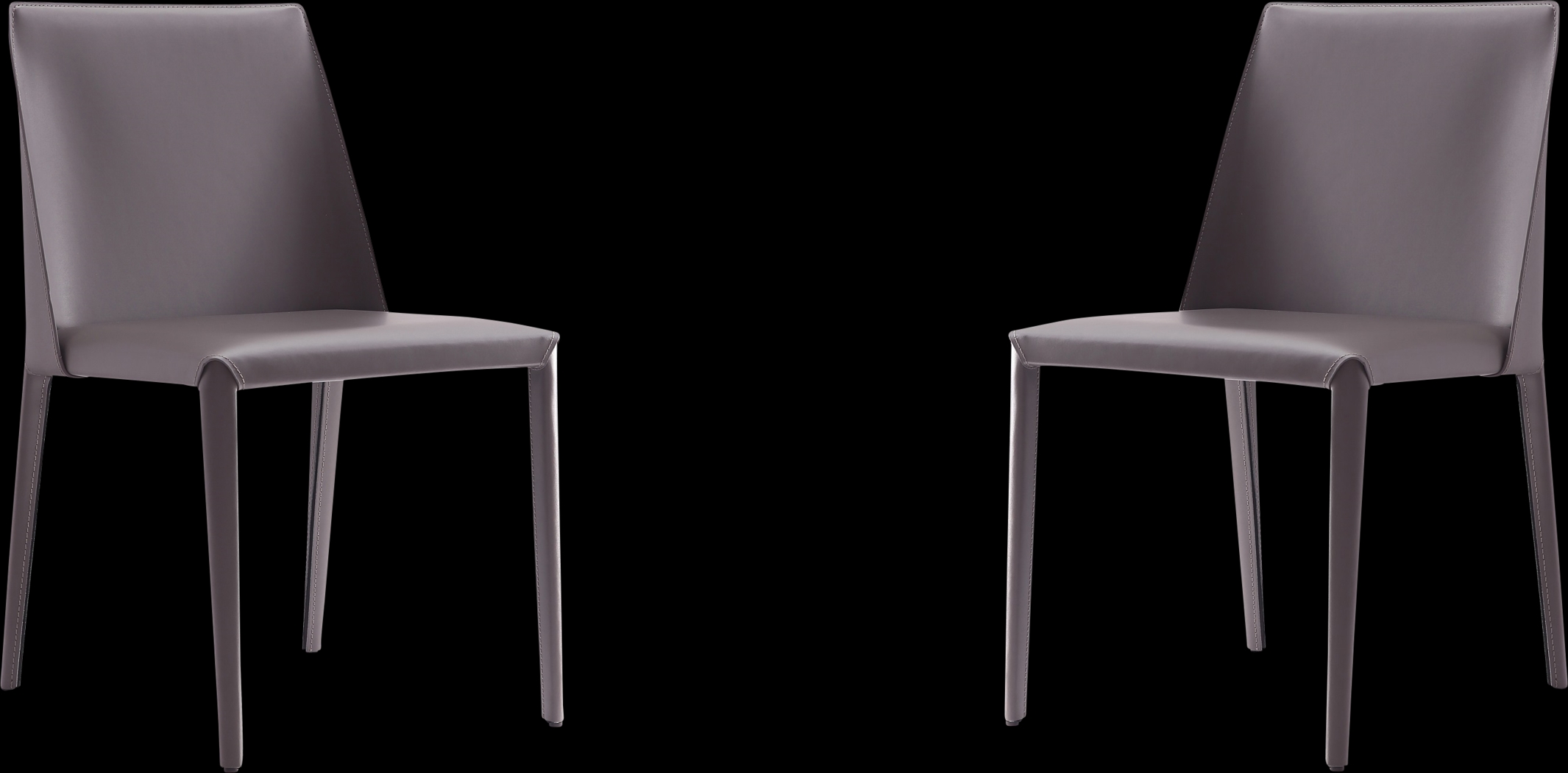 Moontime Gray Side Chair, Set of 2 - Thumbnail - Image 1