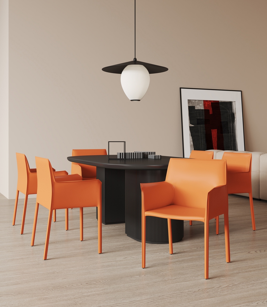 Moontime Orange Arm Chair - Thumbnail - Image 2