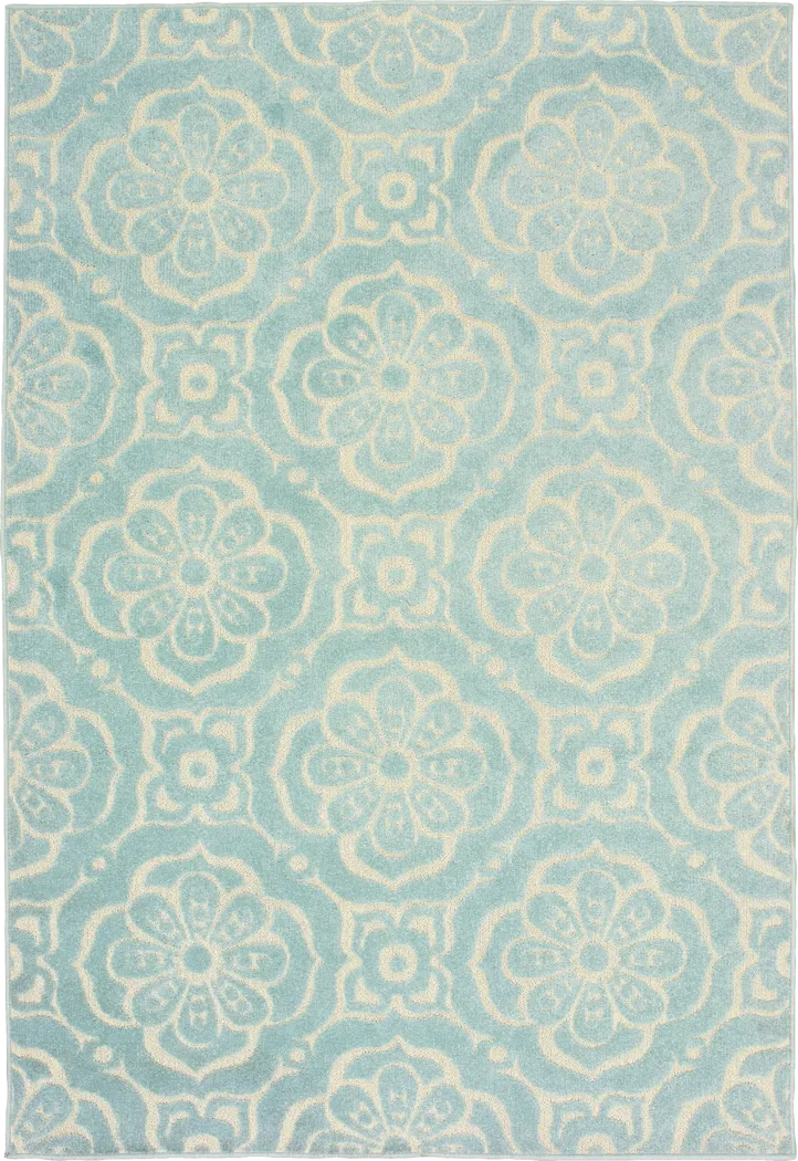Moonvalley Blue 5'3 x 7'6 Rug - Thumbnail - Image 1
