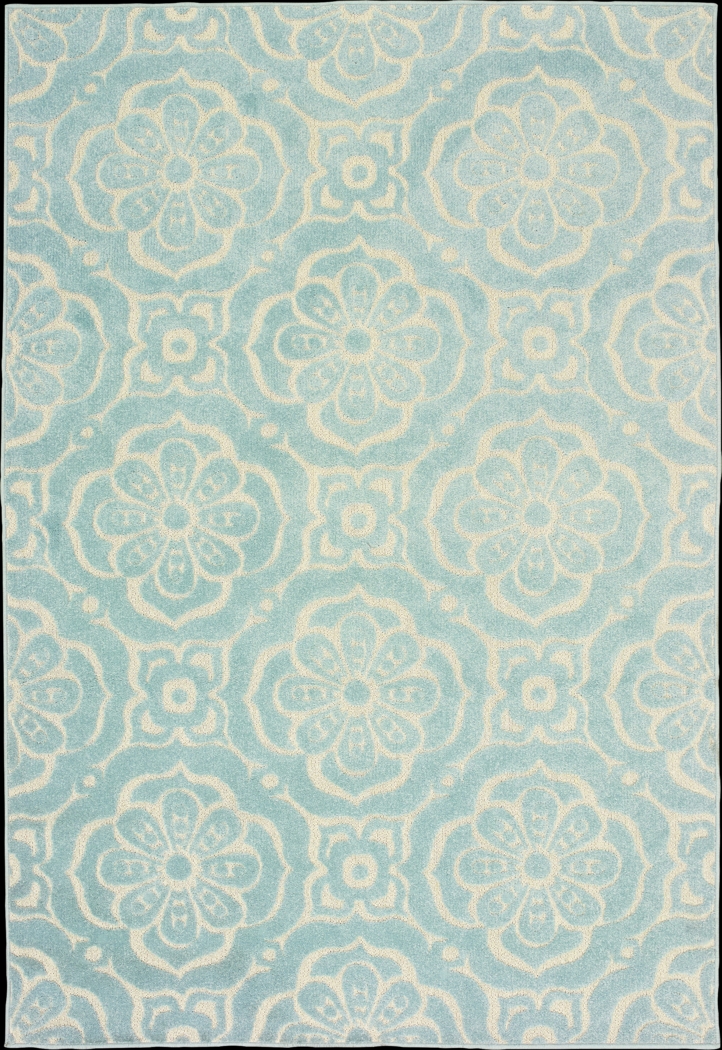 Moonvalley Blue 6'7 x 9'6 Rug - Thumbnail - Image 1