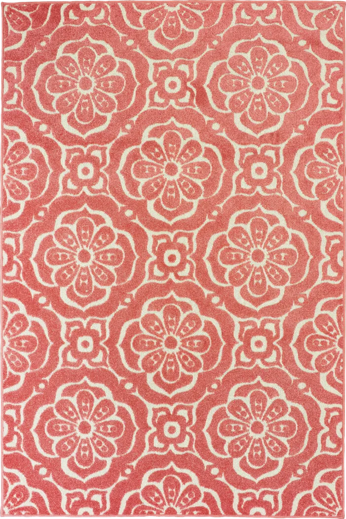 Moonvalley Pink 6'7 x 9'6 Rug - Thumbnail - Image 1