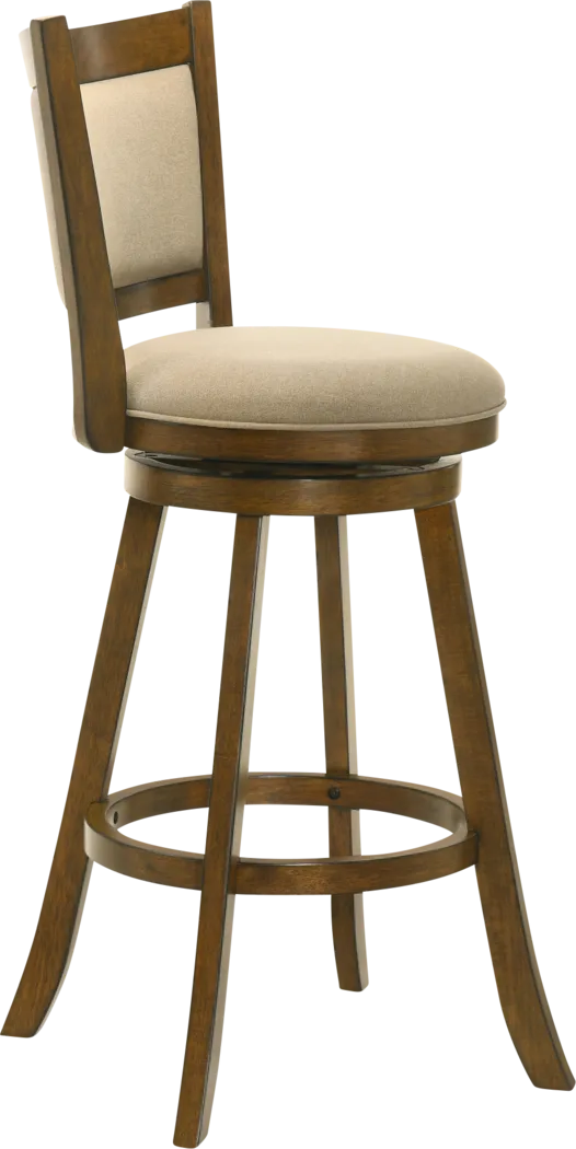 Moonworth Beige Swivel Barstool - Thumbnail - Image 3