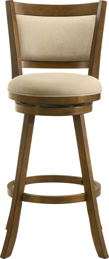 Moonworth Beige Swivel Barstool - Thumbnail - Image 8