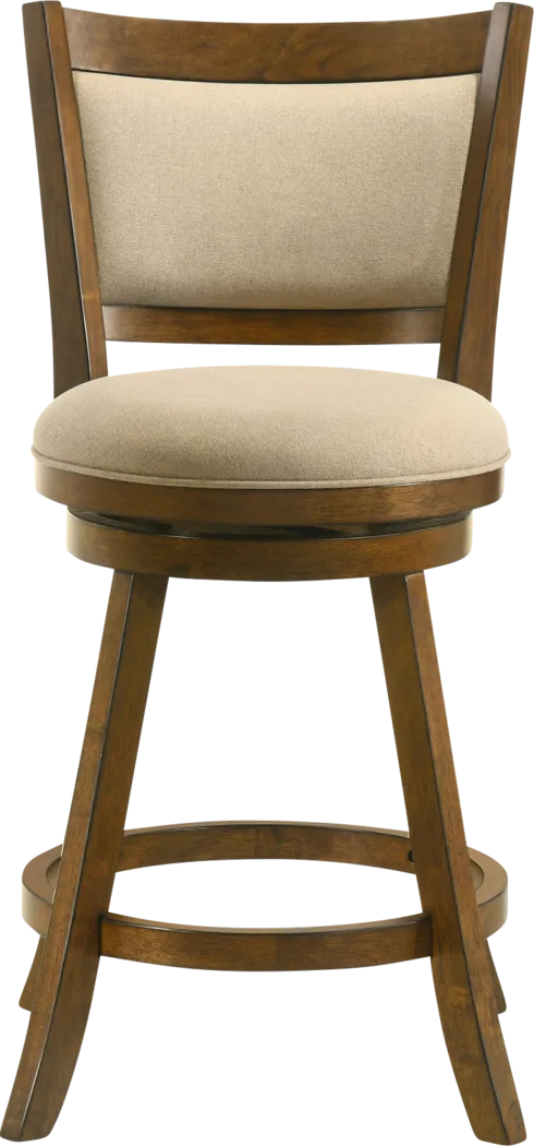 Moonworth Beige Swivel Counter Height Stool - Thumbnail - Image 3