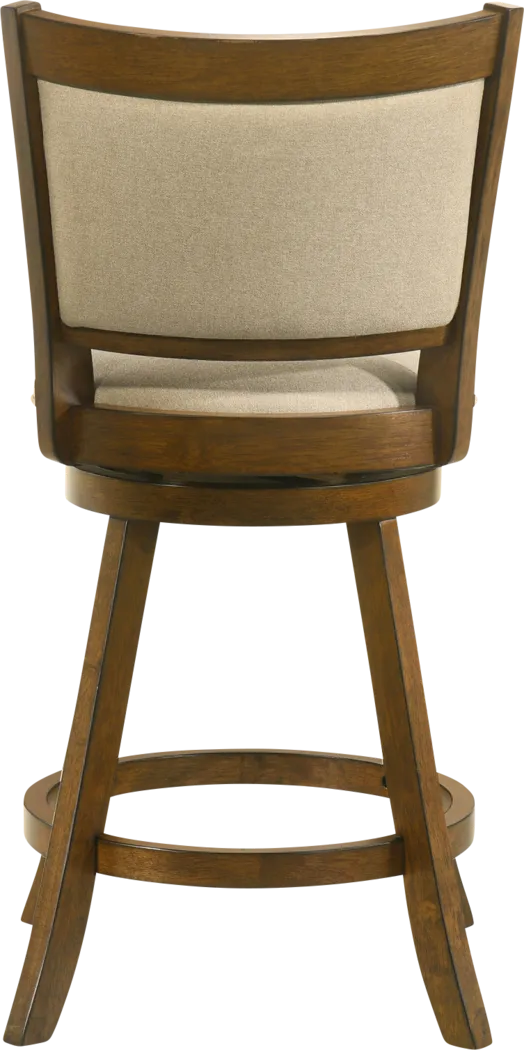 Moonworth Beige Swivel Counter Height Stool - Thumbnail - Image 4