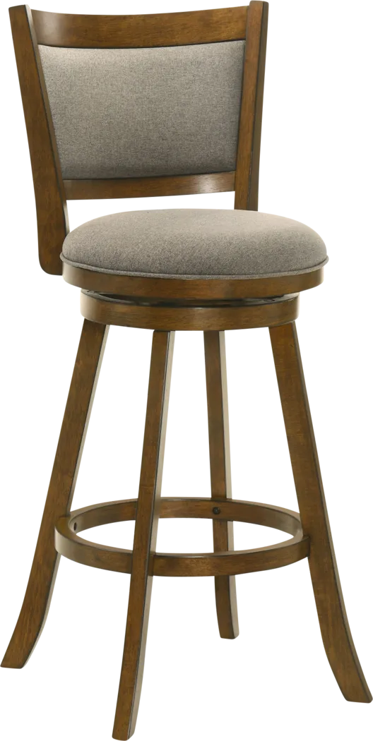 Moonworth Gray Swivel Barstool - Thumbnail - Image 1