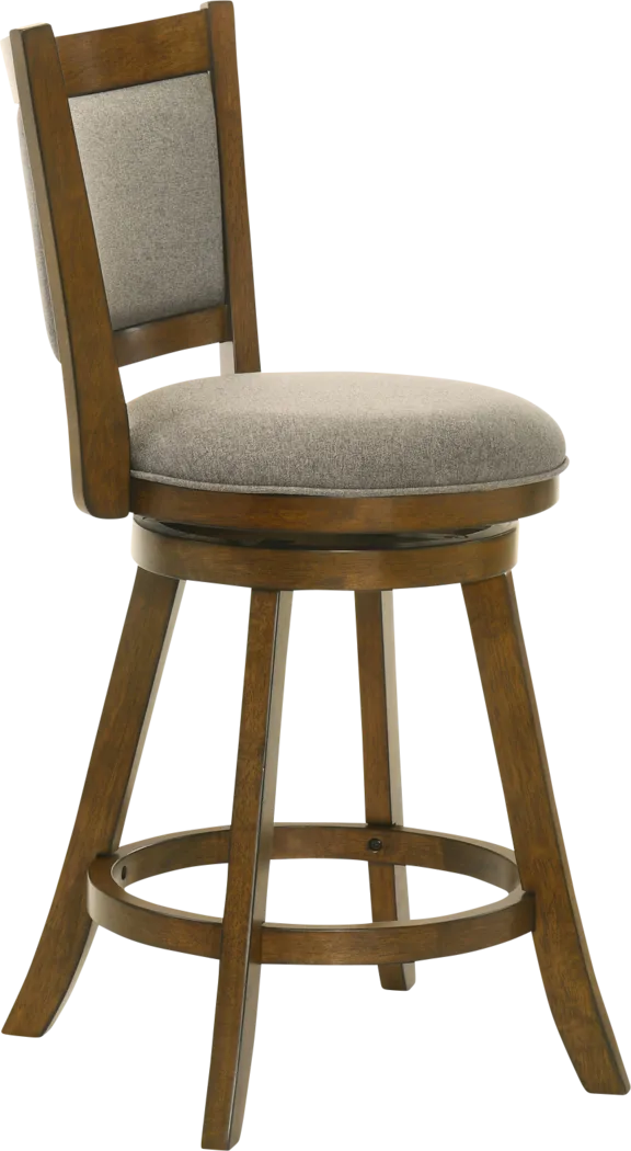 Moonworth Gray Swivel Counter Height Stool - Thumbnail - Image 3