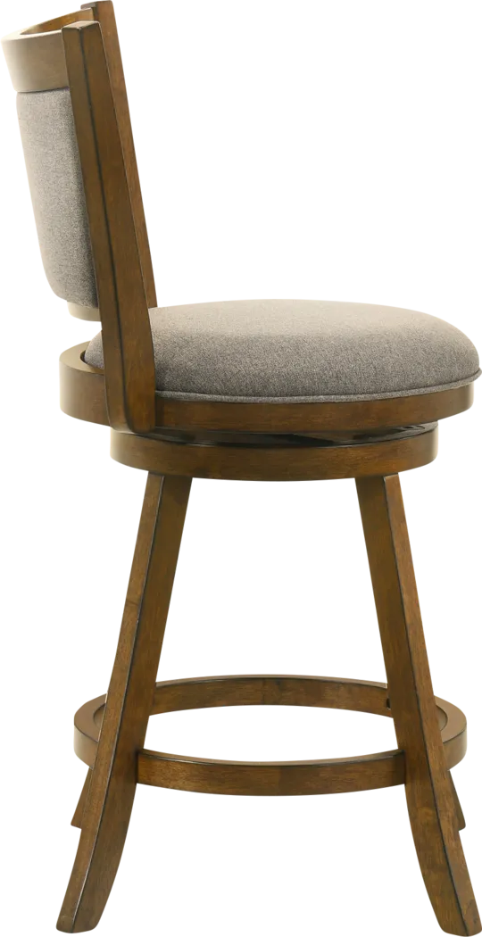 Moonworth Gray Swivel Counter Height Stool - Thumbnail - Image 7