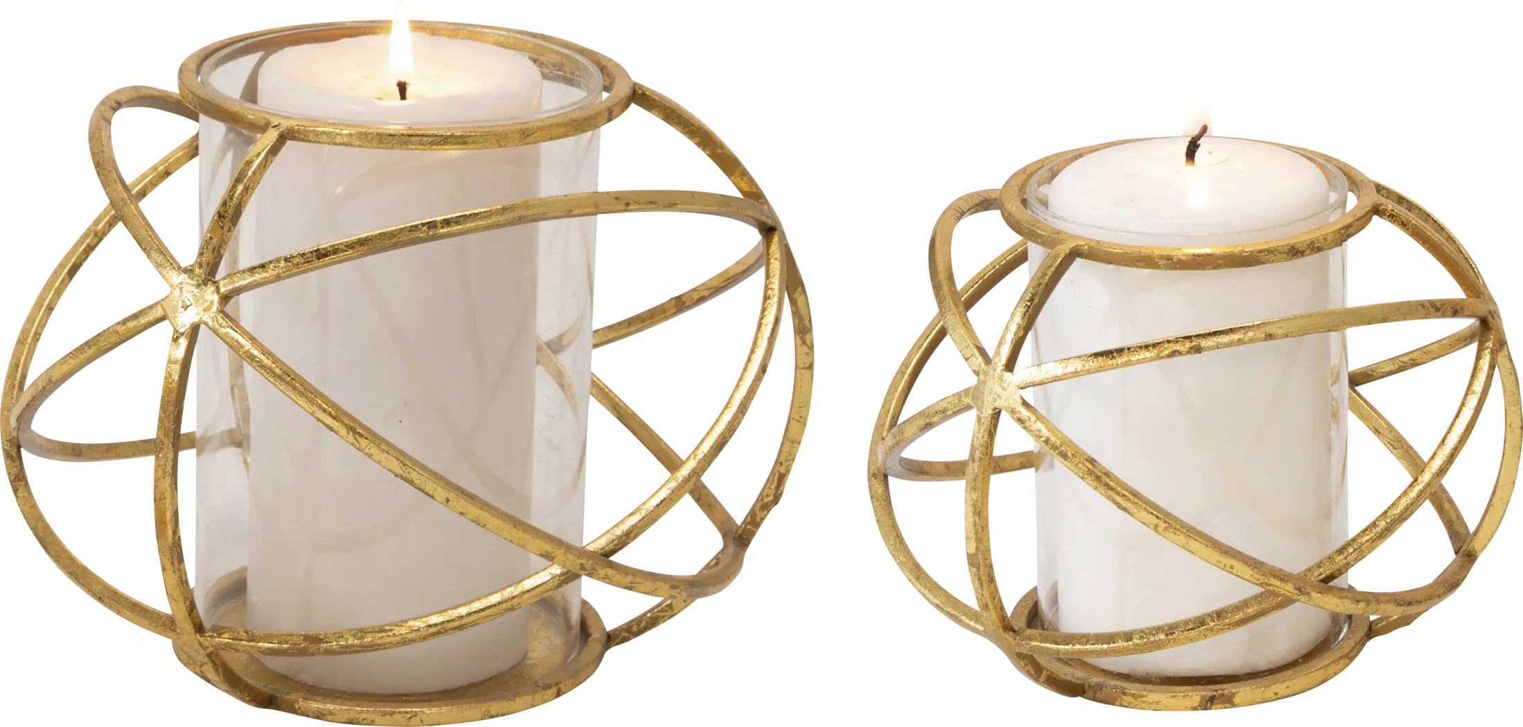 Moorecroft Gold Candle Holder, Set of 2 - Thumbnail - Image 1
