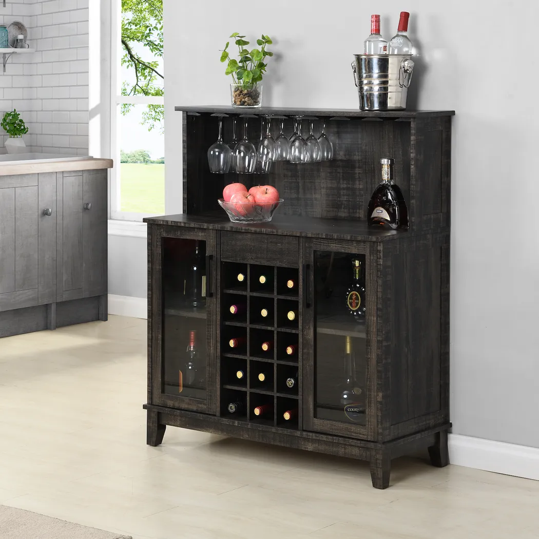 Moorman Charcoal Bar Cabinet - Thumbnail - Image 5