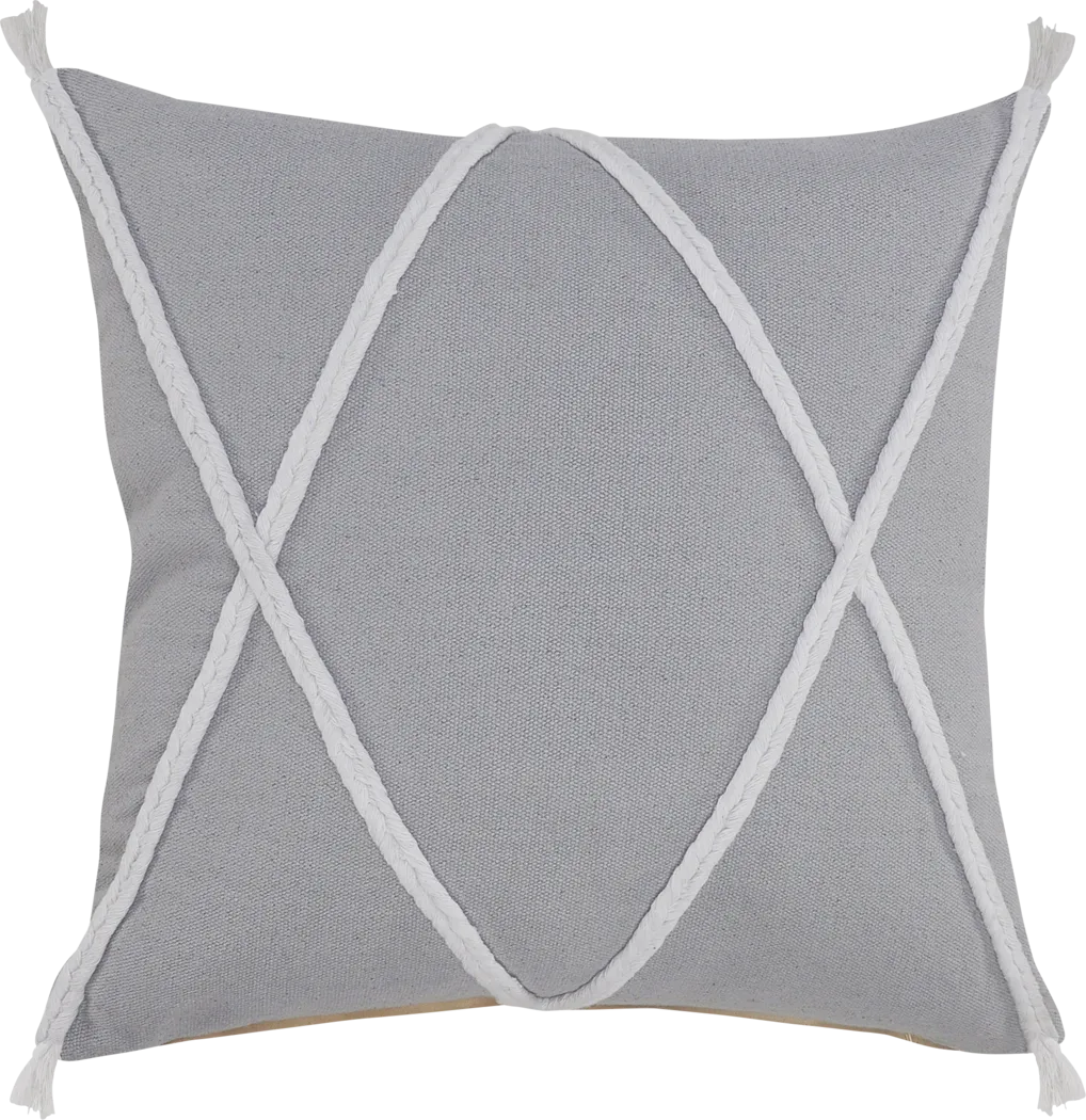 Moosha Gray Pillow, Set of 2 - Thumbnail - Image 8
