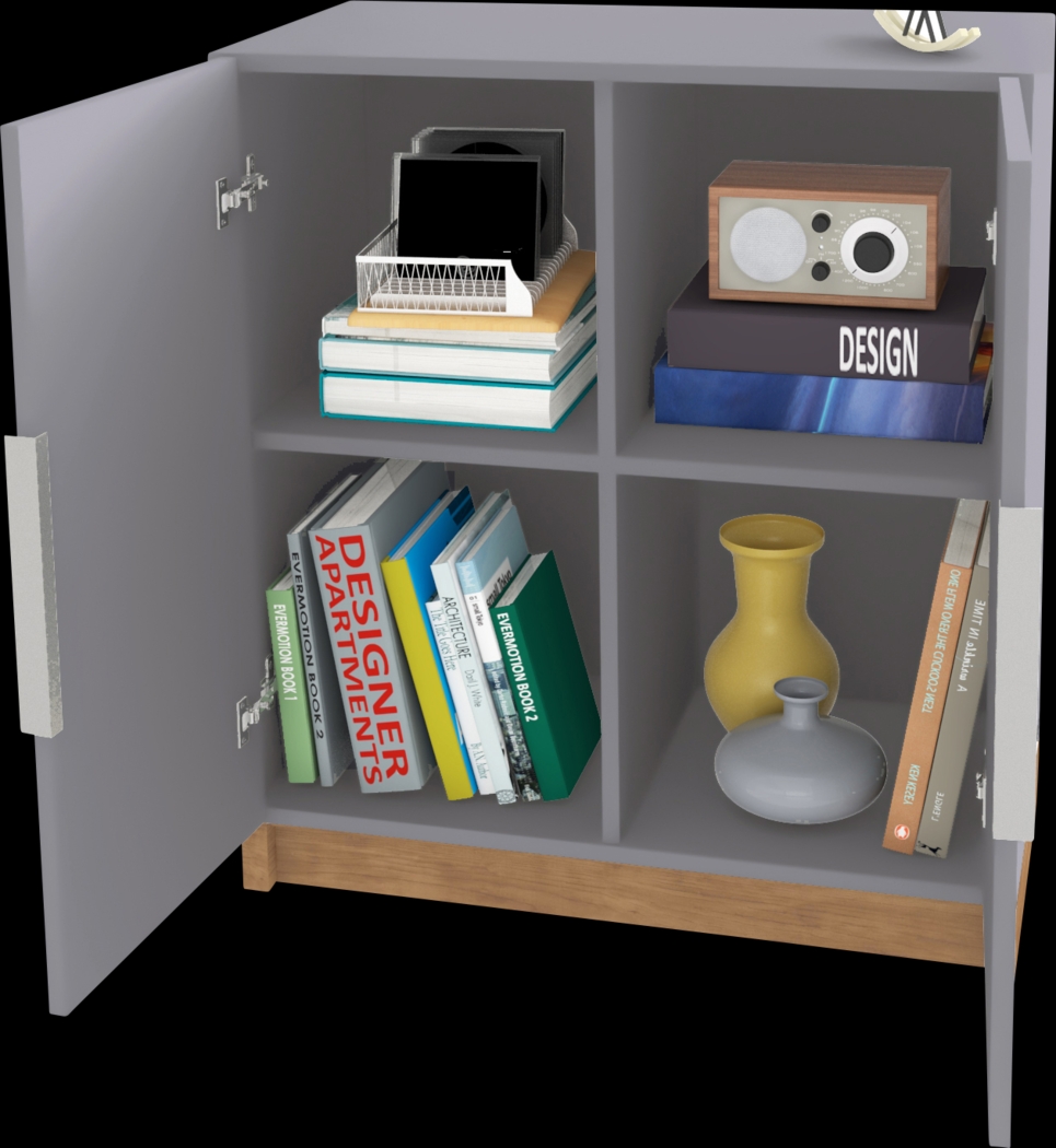 Moraga Gray Accent Cabinet - Thumbnail - Image 7