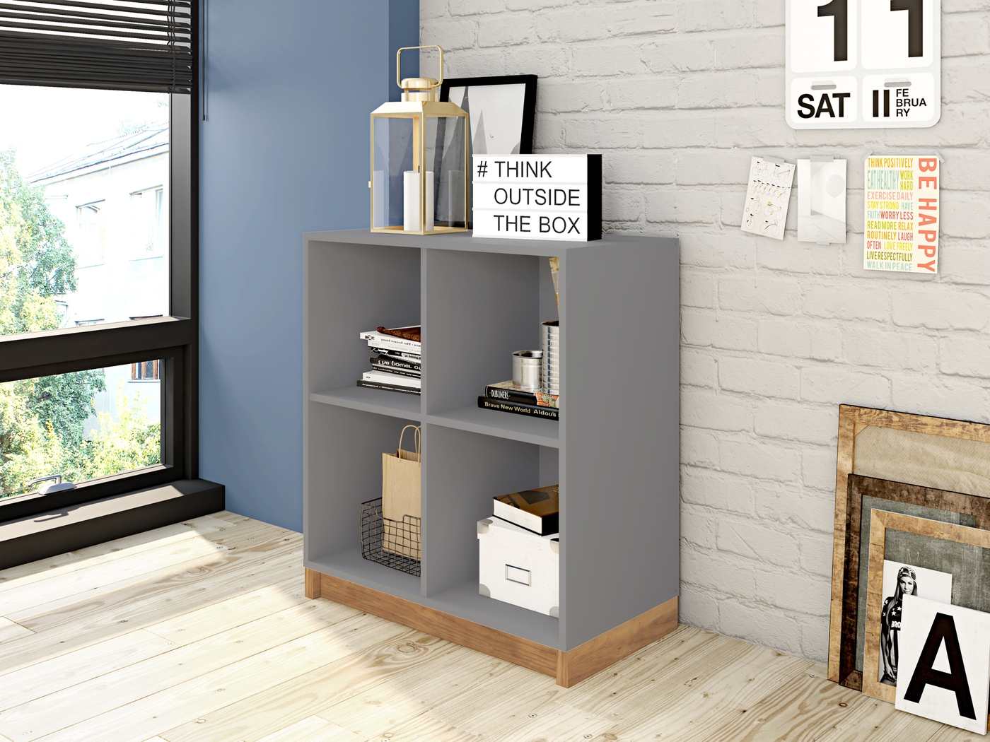 Moraga Gray Accent Cabinet - Thumbnail - Image 8