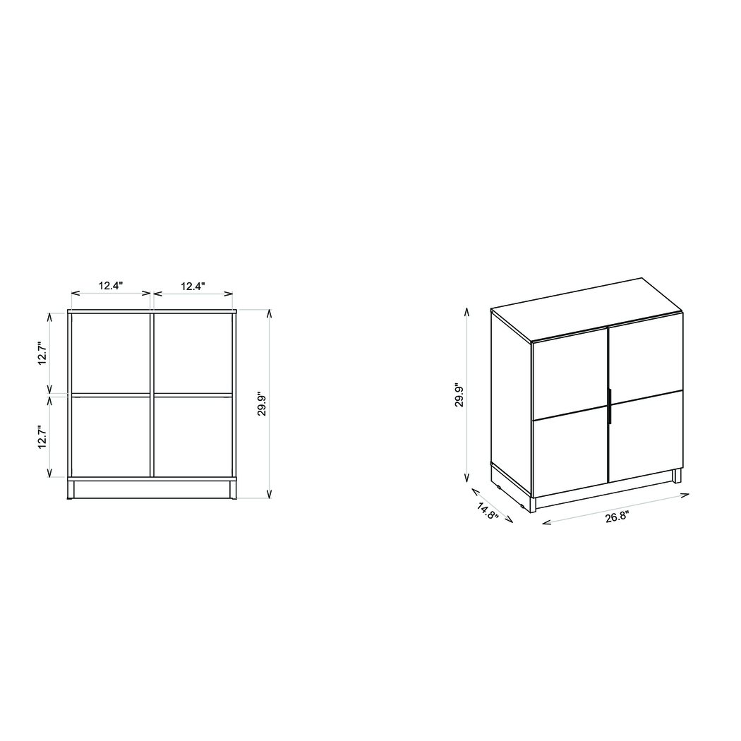 Moraga Gray Accent Cabinet - Thumbnail - Image 9