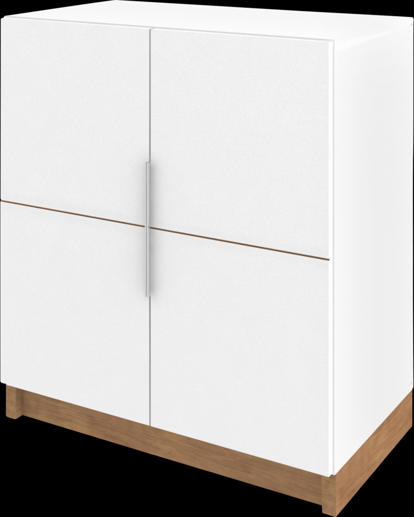 Moraga White Accent Cabinet - Thumbnail - Image 2