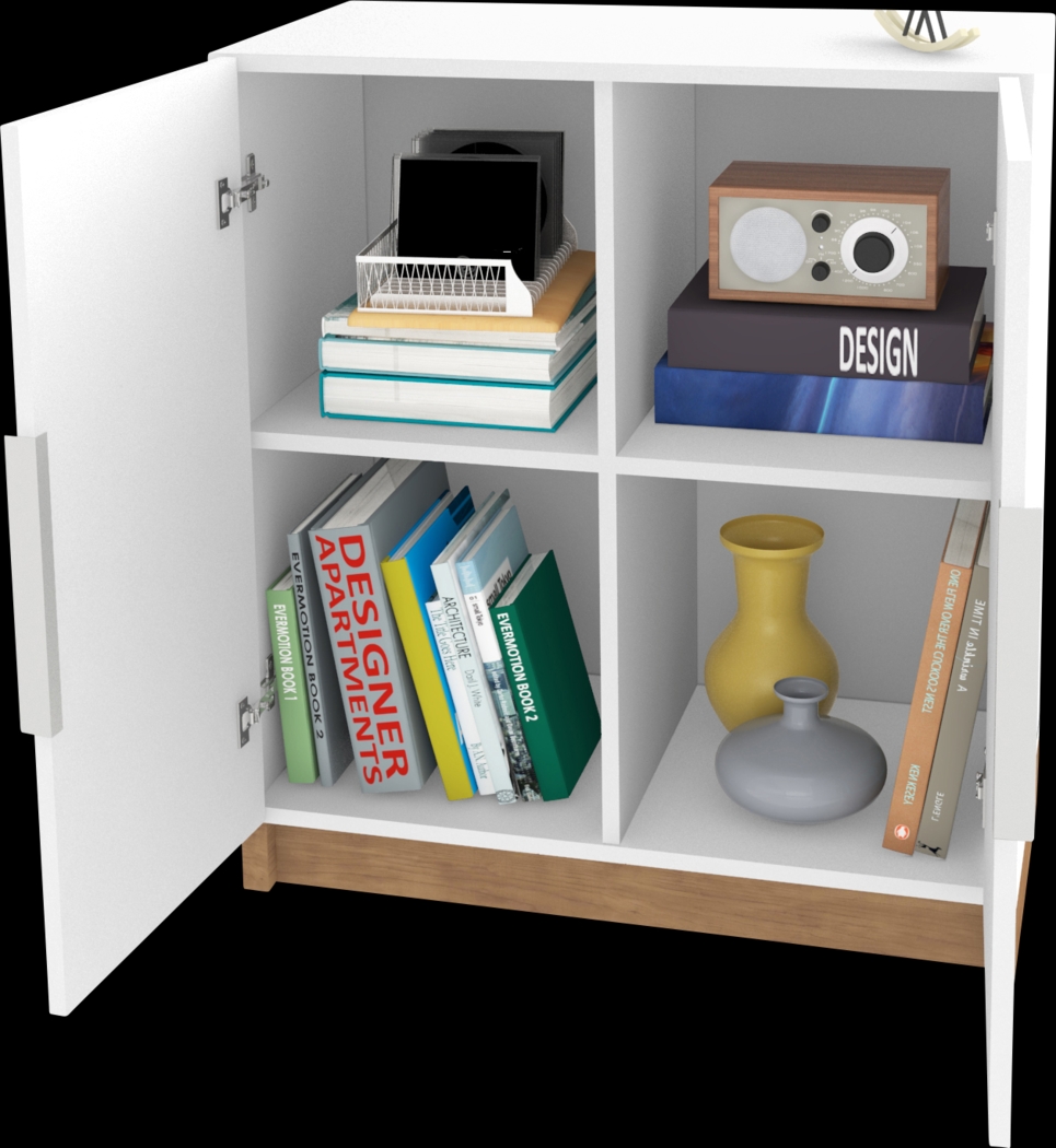 Moraga White Accent Cabinet - Thumbnail - Image 7